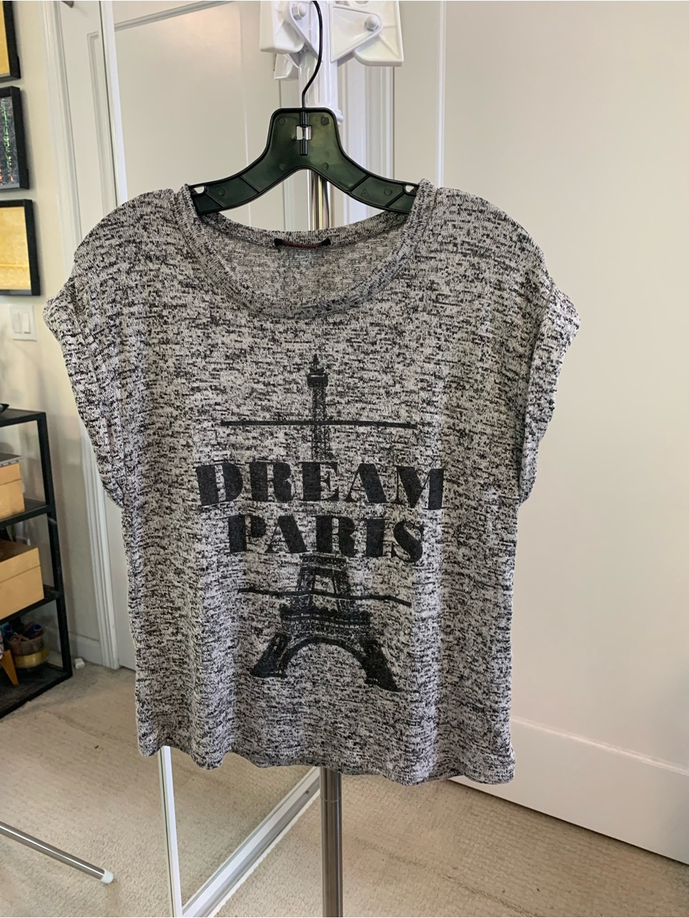 Miss Royal T Dream Paris Graphic Tee - Gray, Large